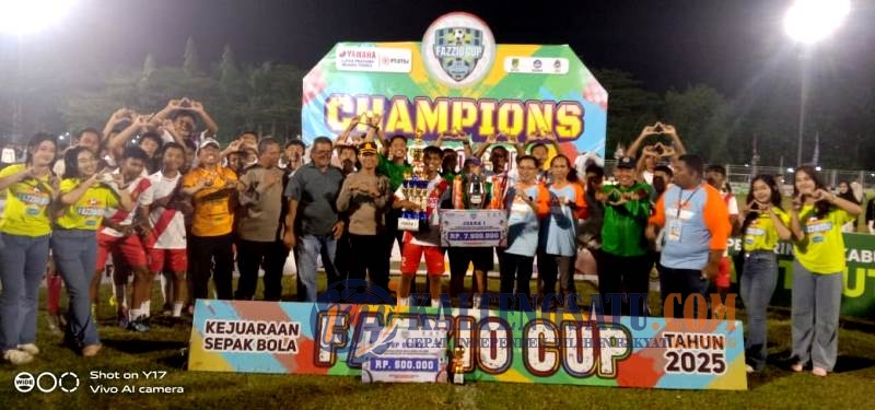 SMAN 1 dan MTsN Barut Sabet Juara Fazio Cup 2025, Pemkab Resmi Tutup Turnamen di Stadion Swakarya