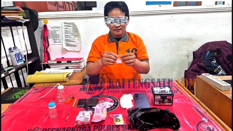 Polres Barito Utara Ungkap Kasus Sabu, Satu Pria Diamankan di Mess Karyawan