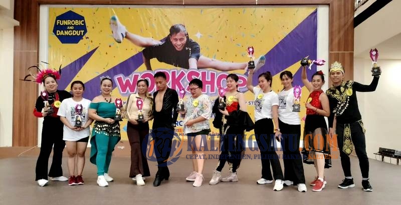 Sanggar Senam Supri Kirimkan 18 Orang Peserta Ikuti Workshop Dancerobic di Banjarmasin