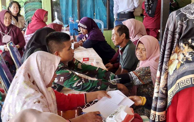 TMMD Ke 126, Dukung Peningkatan Kesehatan Lewat Pendampingan Posyandu dan Posbindu di Desa Jamut