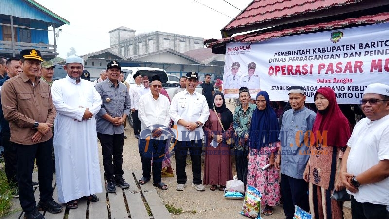 Disdagrin Barito Utara Gelar Pasar Murah di Montallat II, Siapkan 300 
