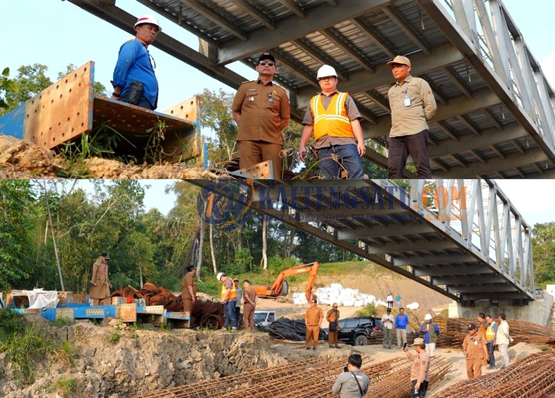 Bupati Shalahuddin Tinjau Progres Sejumlah Proyek Infrastruktur Strategis Barito Utara