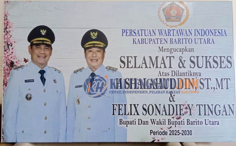 PWI Barut Ucapkan Selamat atas Pelantikan Bupati dan Wakil Bupati Barito Utara Periode 2025-2030