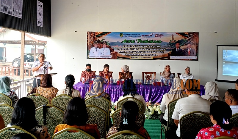25 Pelaku UKM Barito Utara Ikuti Pelatihan Lanjutan Modifikasi Kulit dan Anyaman Rotan