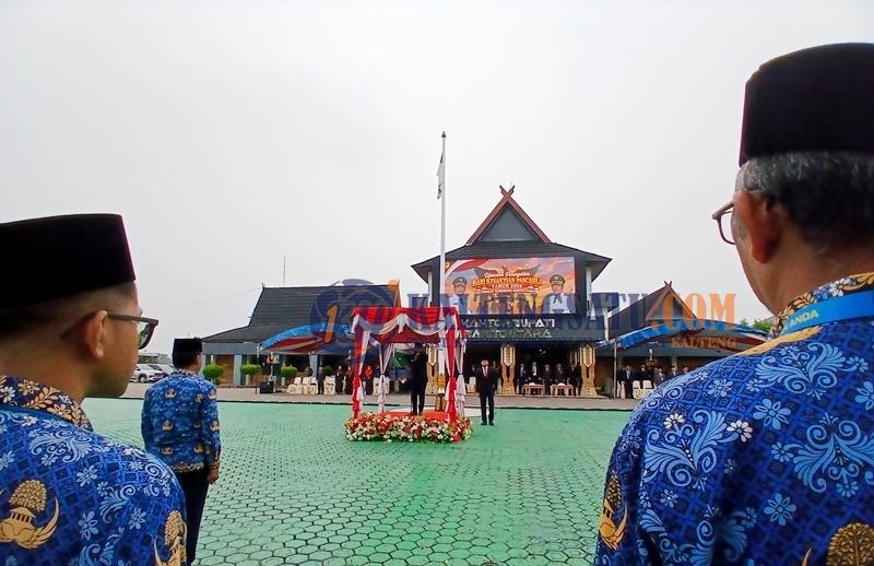 Wabup Felix Sonadie Y Tingan Pimpin Upacara Hari Kesaktian Pancasila 2026 di Barito Utara