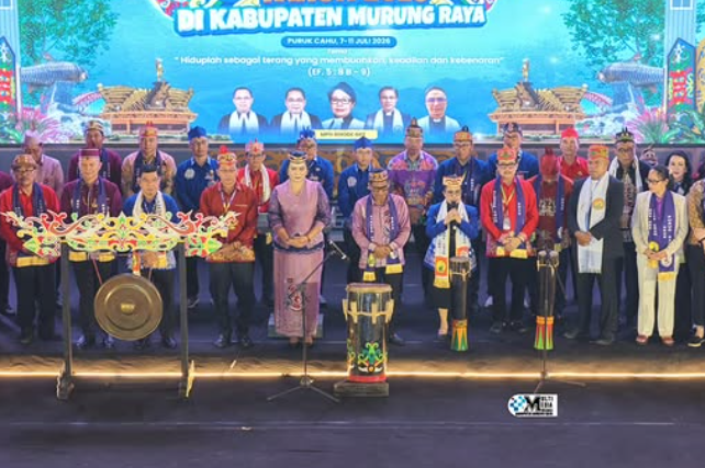 Sinode XXV GKE Dibuka di Puruk Cahu, Heriyus Sambut Ribuan Peserta