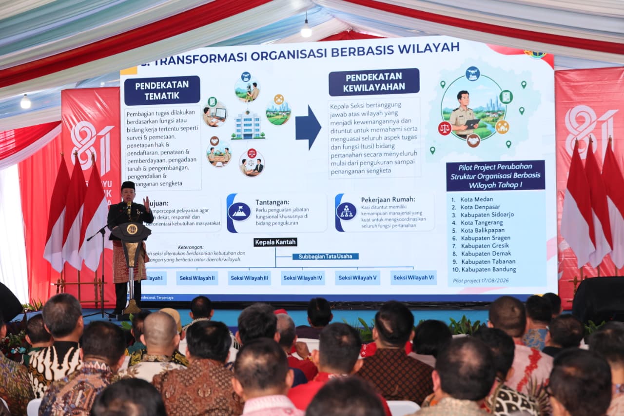10 Kantah Mulai Terapkan Sistem Organisasi Berbasis Wilayah untuk Percepat Pelayanan bagi Masyarakat