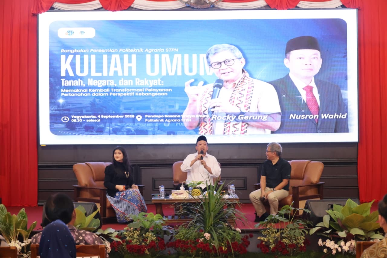 Isi Kuliah Umum, Rocky Gerung Ingin Taruna Pahami Tiga Konsep Pemaknaan Pengelolaan Tanah